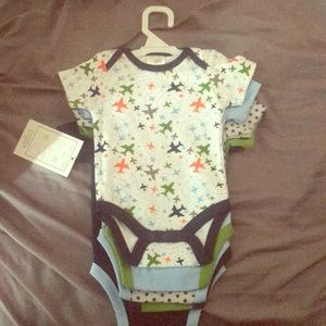 5 baby boy onesies!
